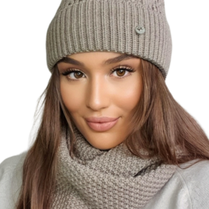 Set Mütze & Loop Safona K.22.255.04 Dunkelbeige