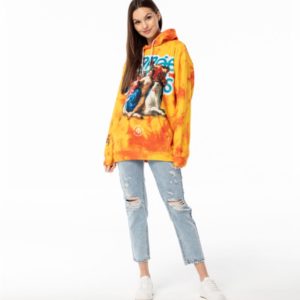 Mr. Gugu & Miss Go Kapuzenpullover OVS-FM 2393 Gelb XS