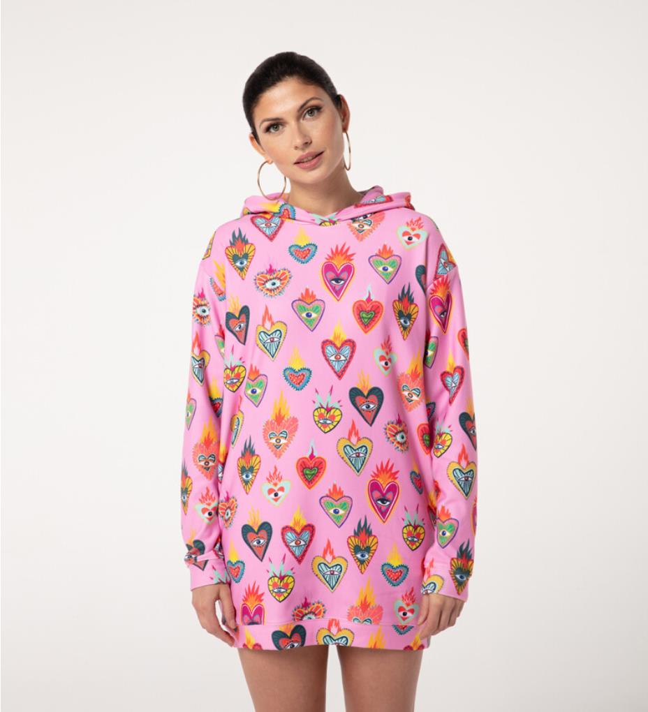 Mr_GUGU_Miss_GO_Hoodie_Dress_OHD1859_Pink_1