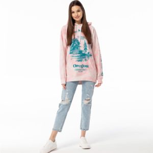Mr. Gugu & Miss Go Kapuzenpullover OVS-FM 2402 Rosa XS