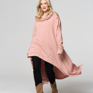 Modernes Sweatshirt mit ultragroßer Kapuze, Kapuzensweatshirt