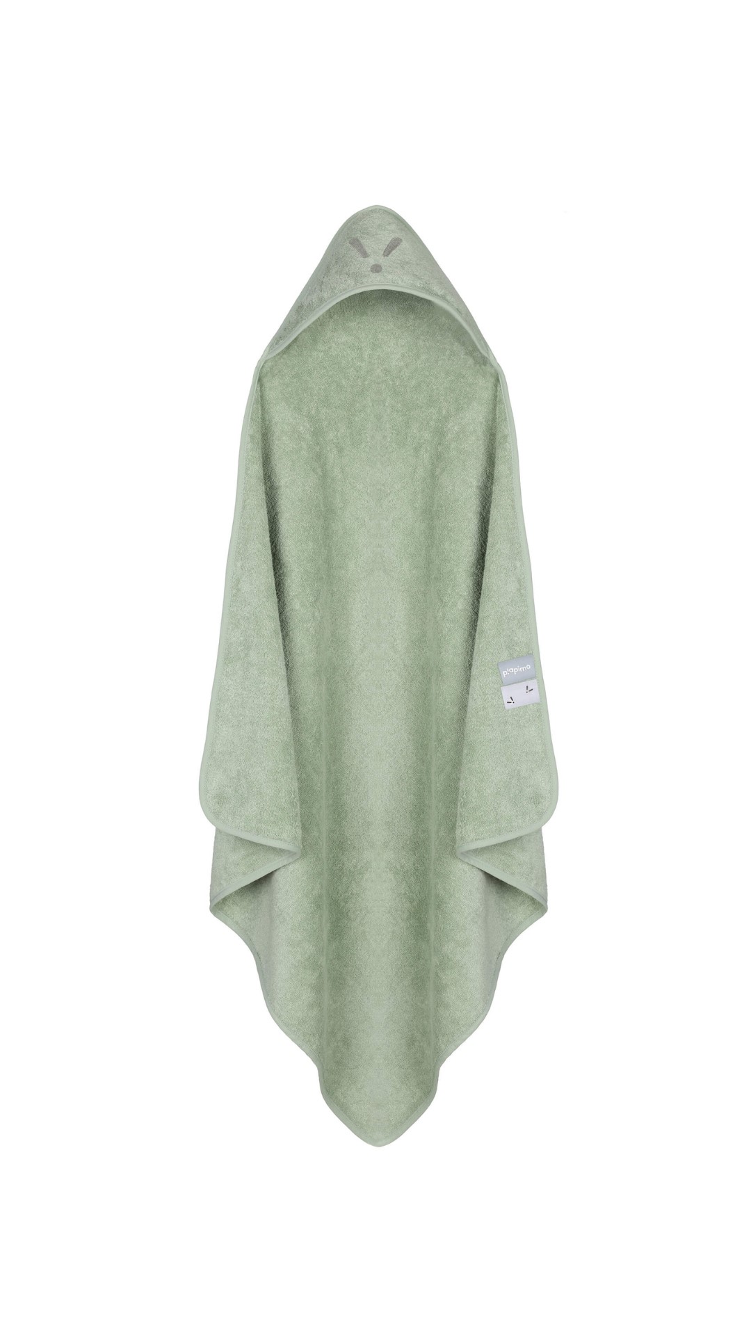 Piapimo_bamboo_cotton_hooded_towel_75_x_75_cm_green_2